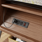 Rolling TV Stand for 40 - 65 Inch TV with Wheels | Wooden Mobile TV Cart - Kaslandi Furniture