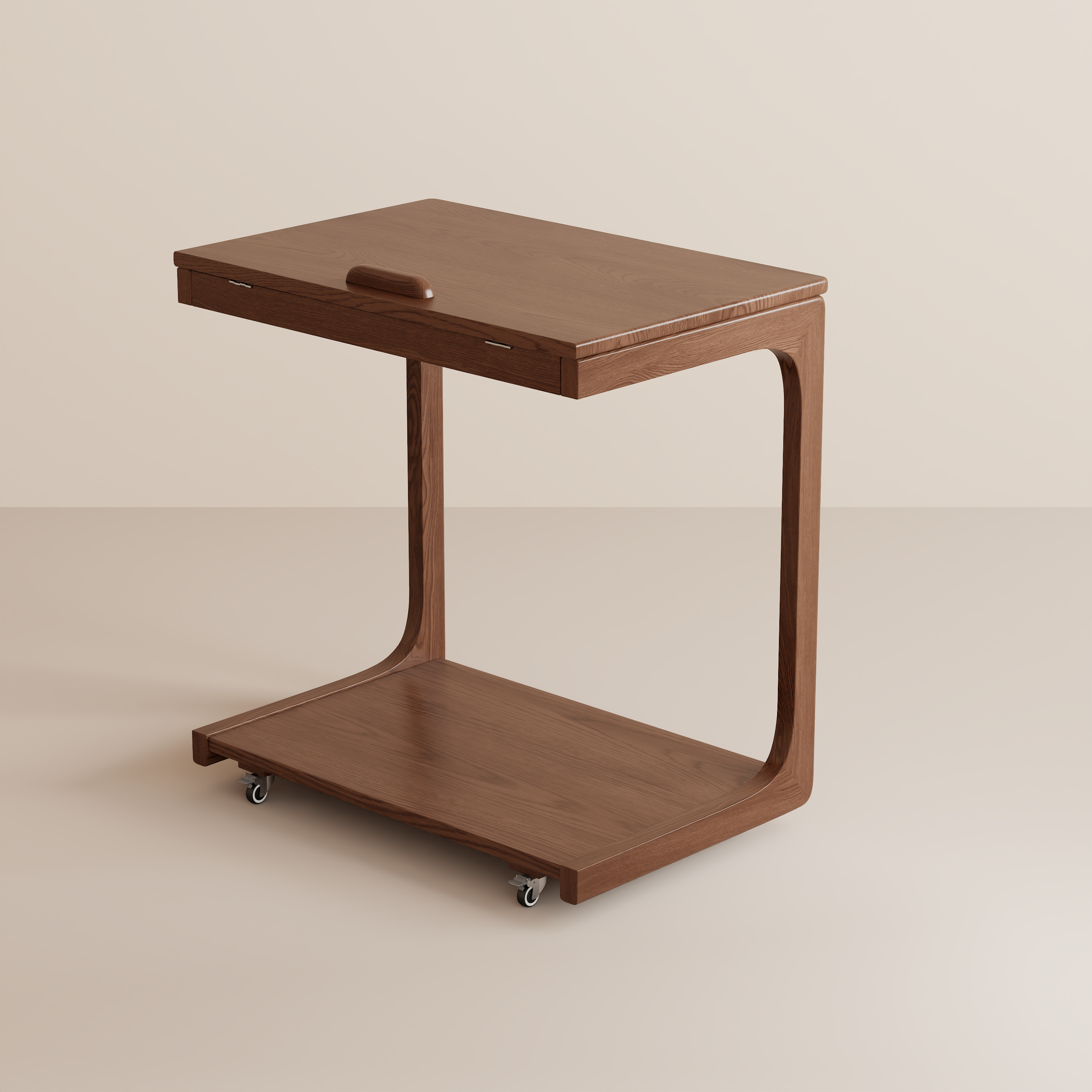 2-Tier C-Shaped Side Table – Perfect for Sofa, Bed, or Laptop