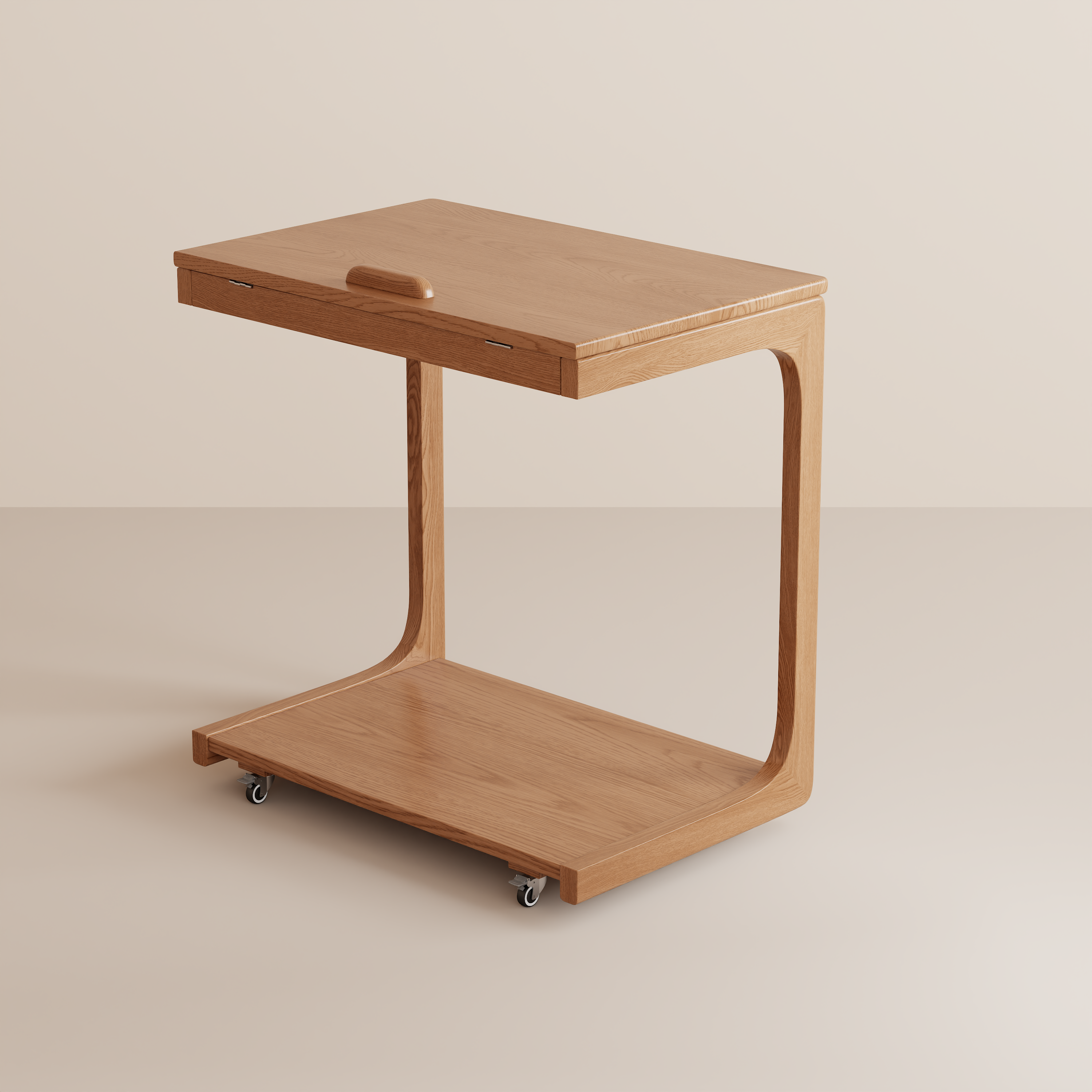 2-Tier C-Shaped Side Table – Perfect for Sofa, Bed, or Laptop