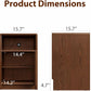 Solid Wood Nightstand with 2 Drawers & Open Shelf - iKaslandi
