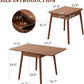 Expandable Solid Wood Dining Table for - iKaslandi