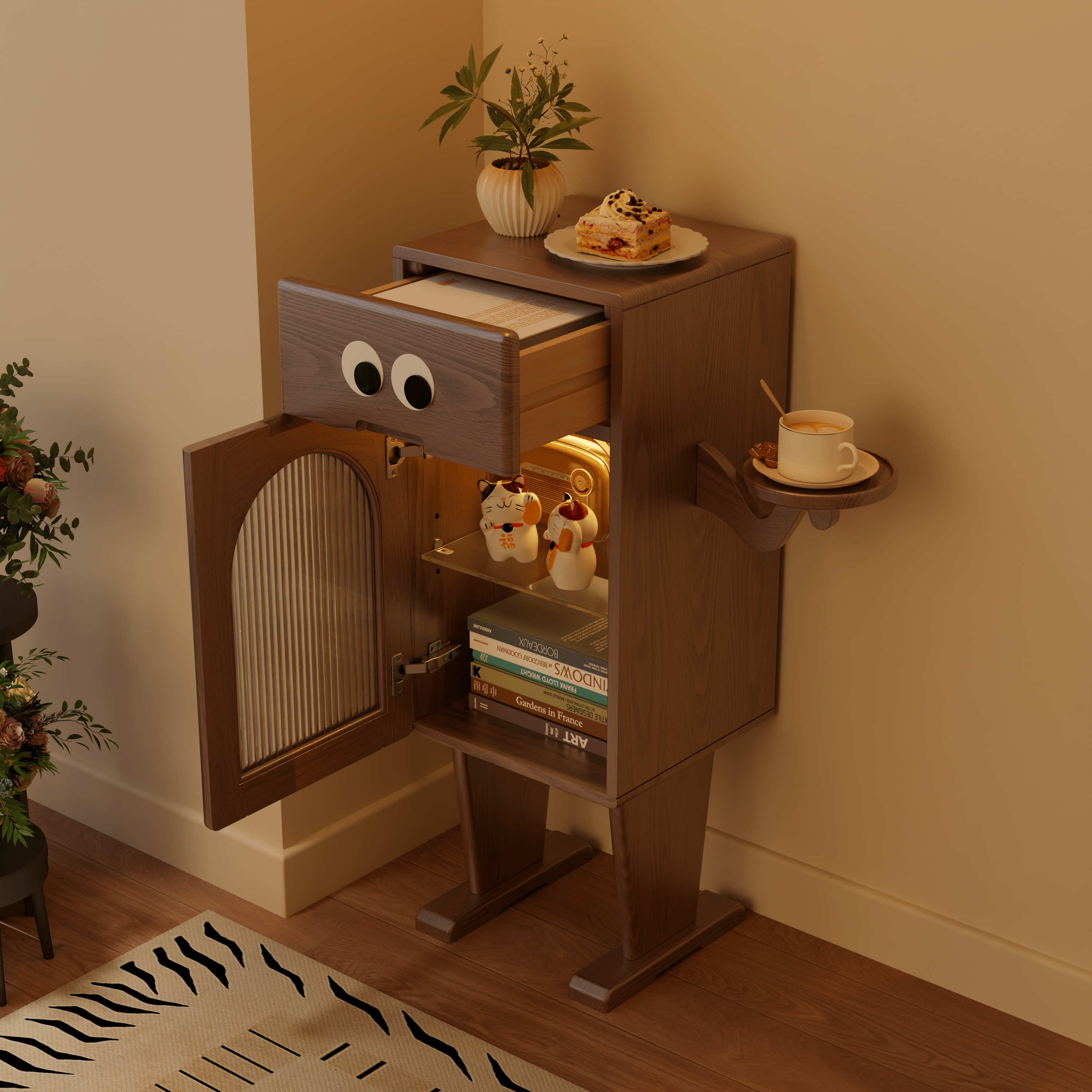 Robot Nightstand,Tall Nightstand