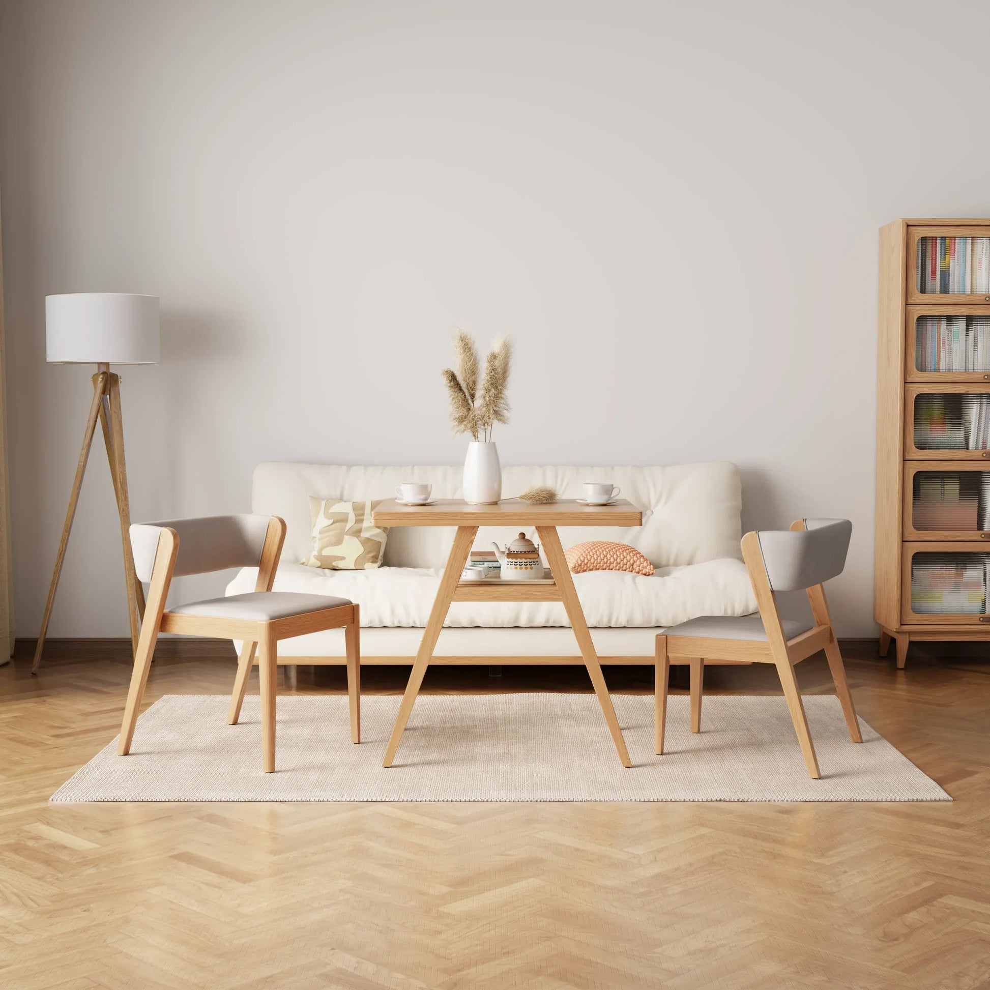 3 - Piece Bistro Dining Set with Table and Chairs - Kaslandi Furniture