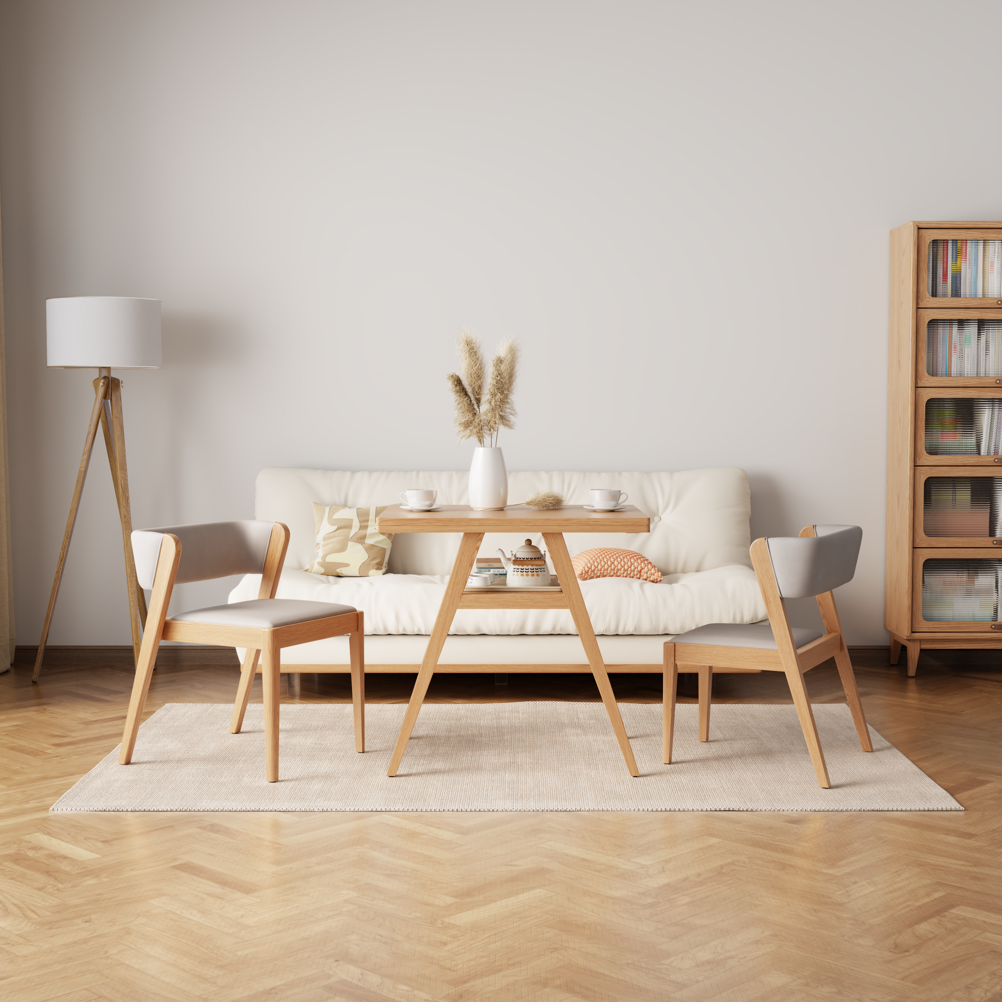 3-Piece Bistro Dining Set with Table and Chairs