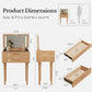 Vanity Desk with Mirror & Lights - iKaslandi