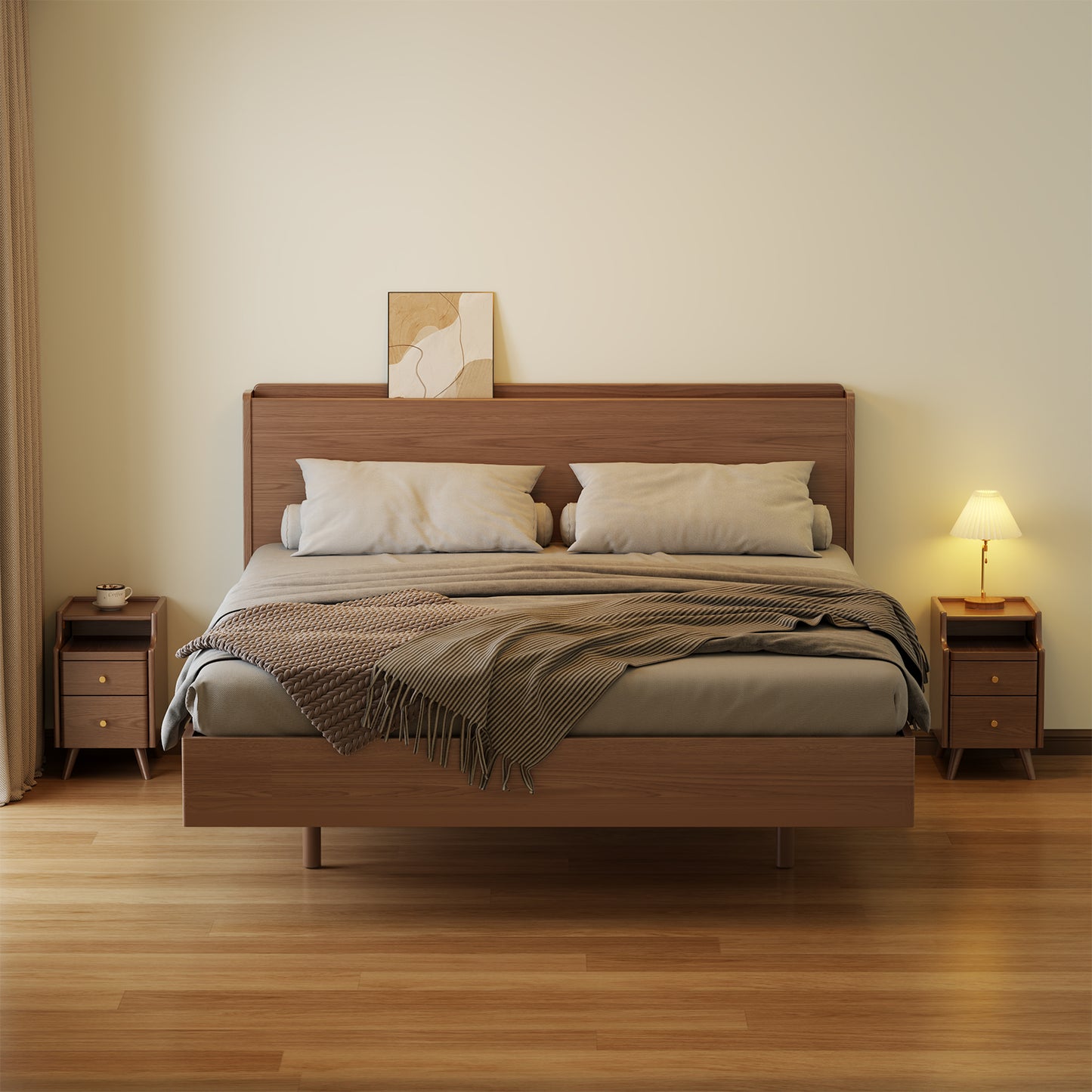 Solid Wood Bedside Table