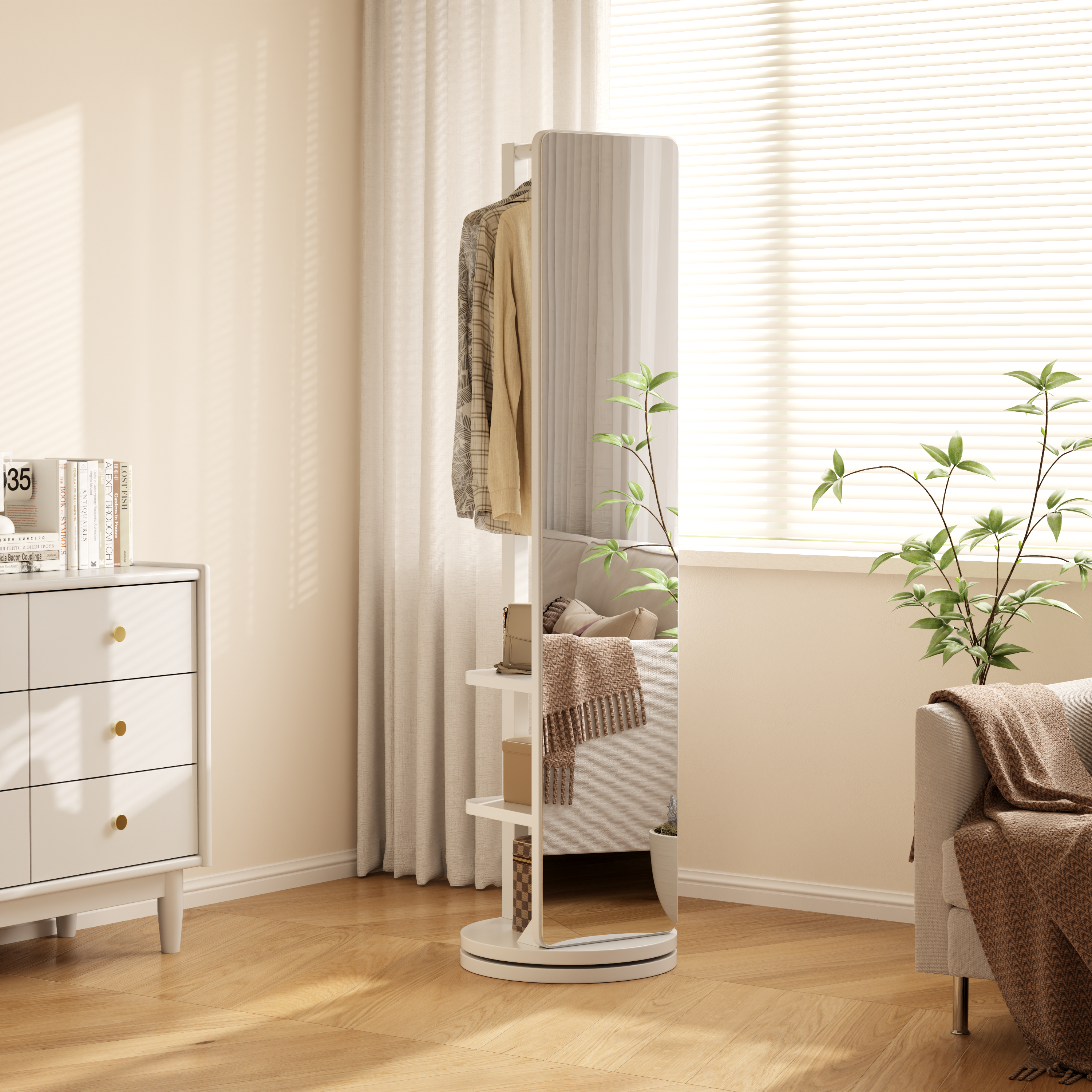 Rolling Full Length Mirror