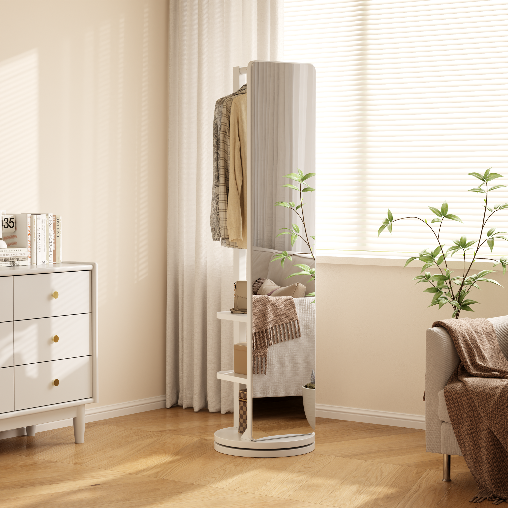 Rolling Full Length Mirror