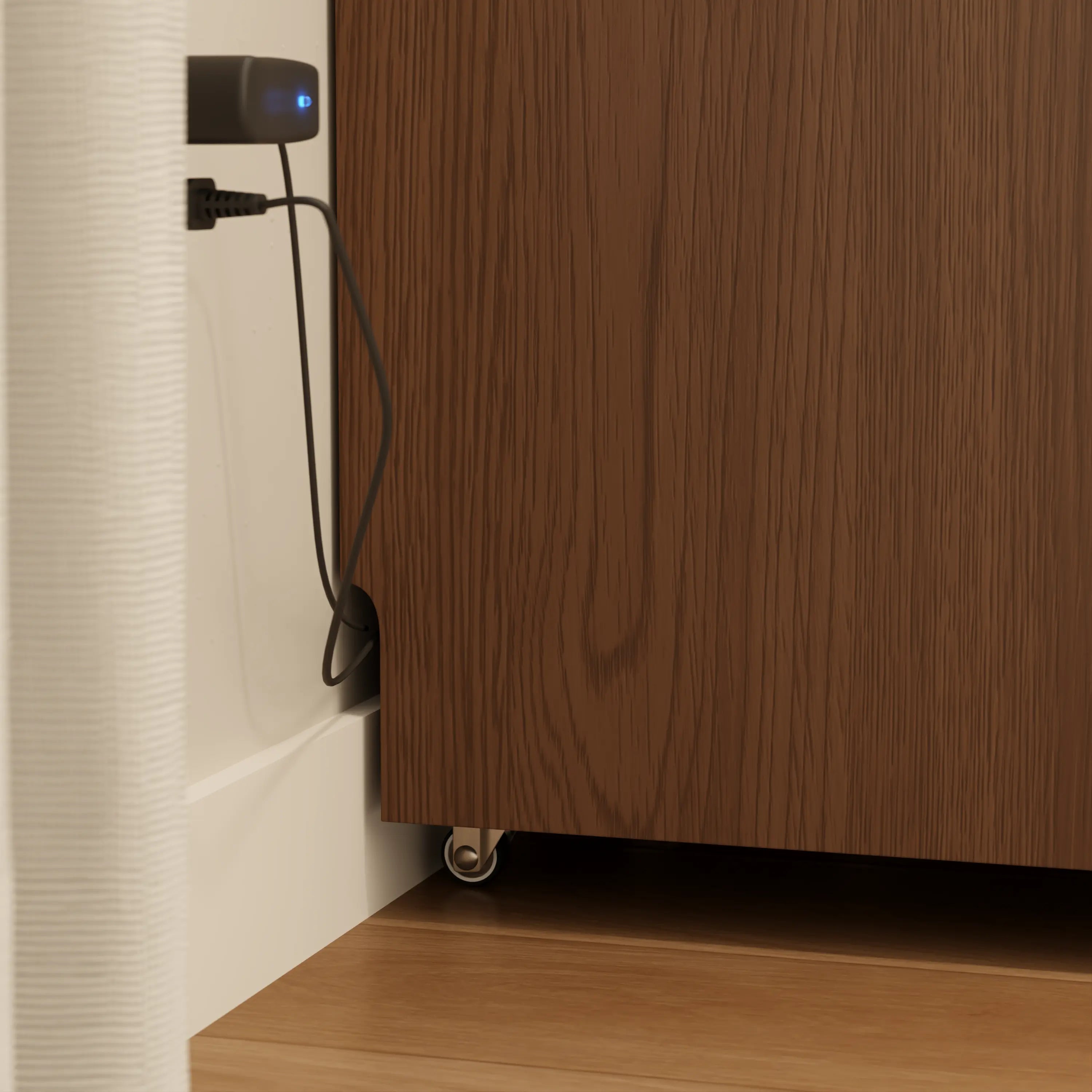 Smart Nightstand with Hidden Secret Drawer, Jewelry Storage & USB Charging - iKaslandi