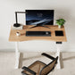 Electric Standing Desk with Solid Rubberwood Top - iKaslandi