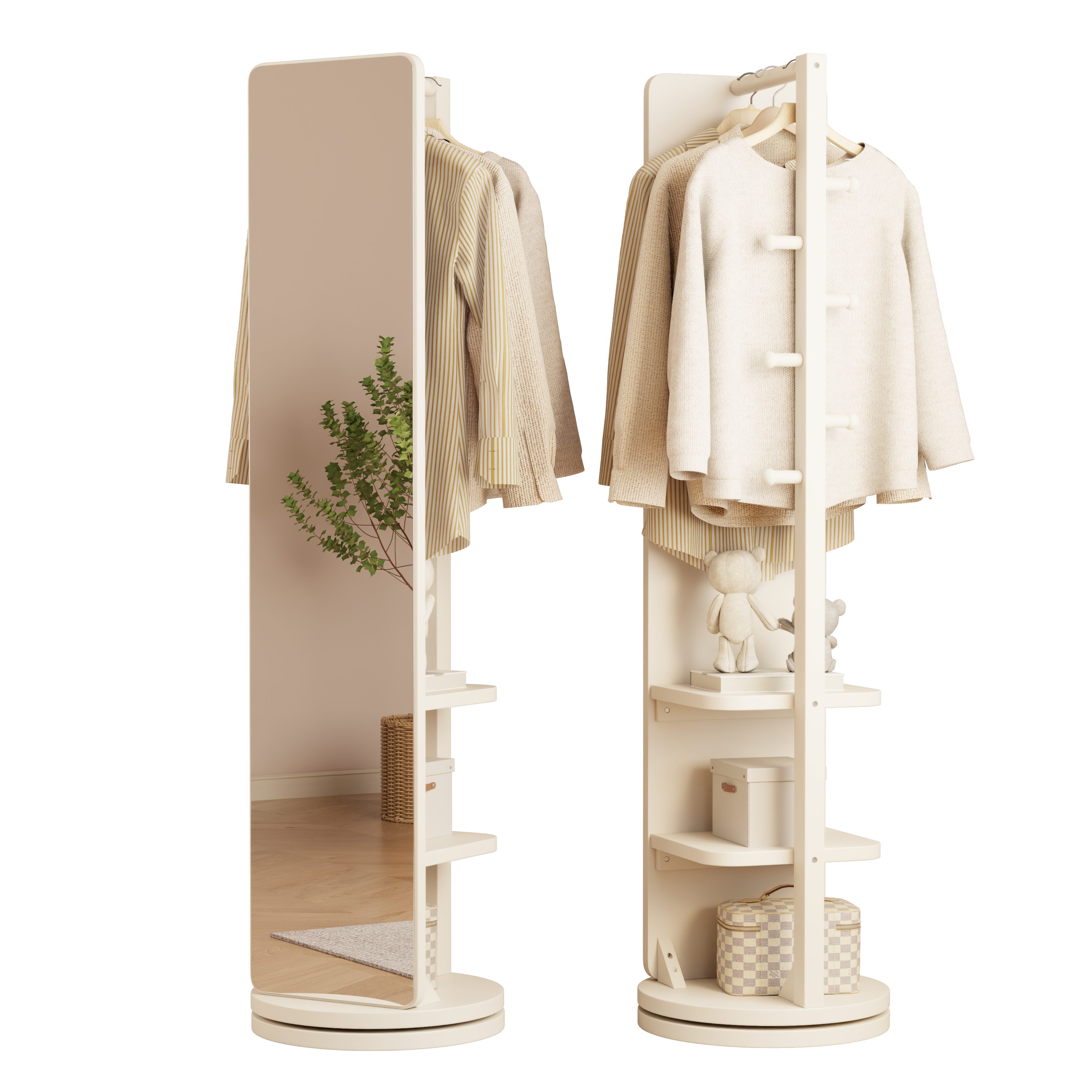 Rolling Full Length Mirror