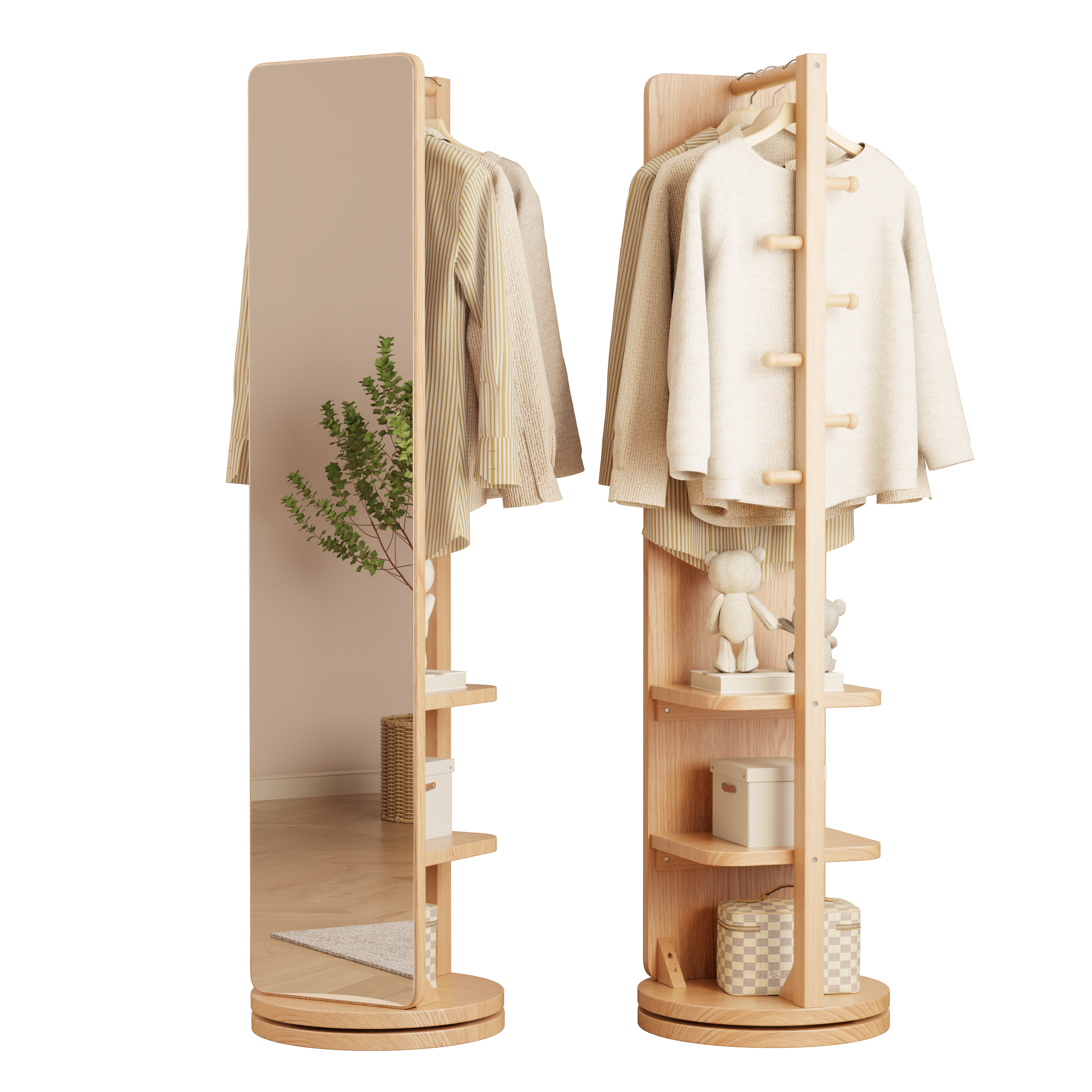 Rolling Full Length Mirror