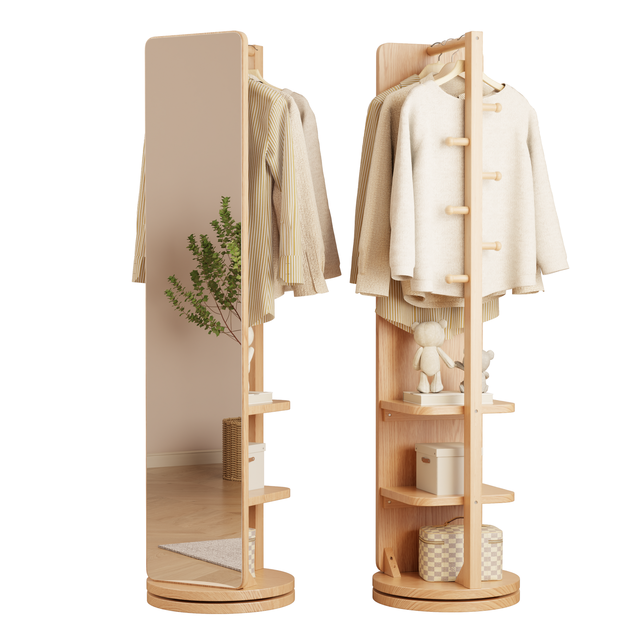 Rolling Full Length Mirror