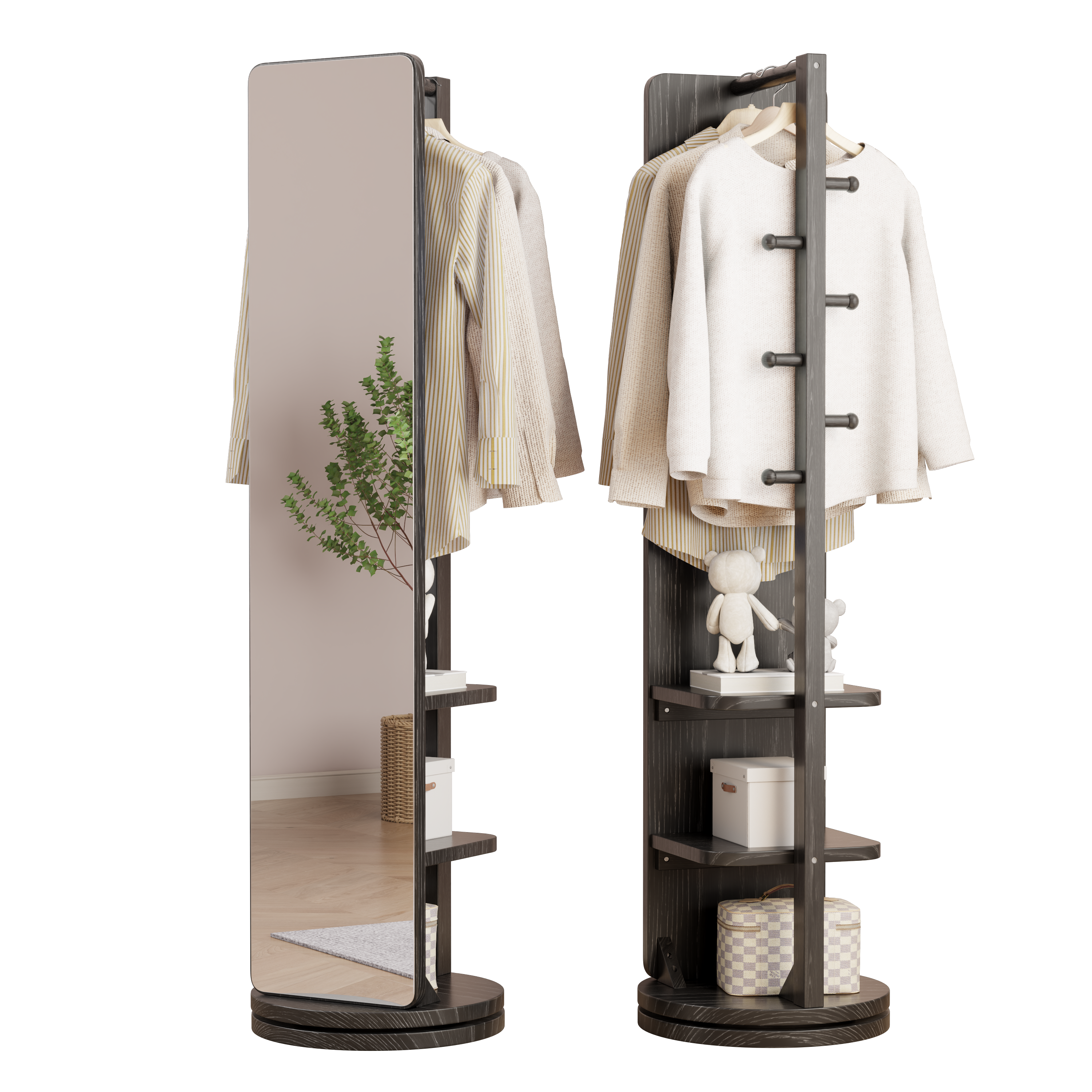 Rolling Full Length Mirror