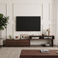 Extendable Solid Wood TV Stand with Drawers & Open Shelves — Fits 42"-90" TVs