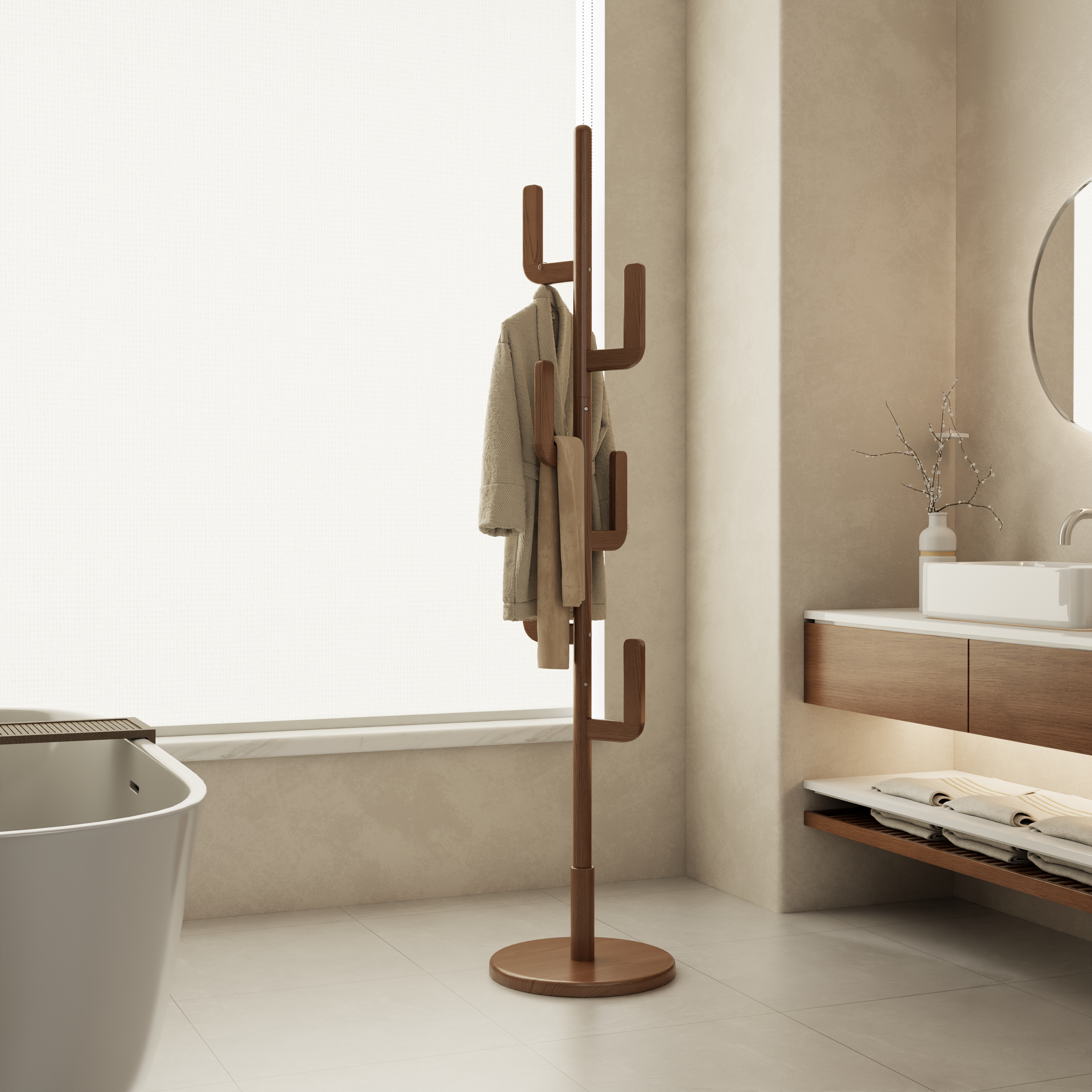 Cactus Coat Rack Stand