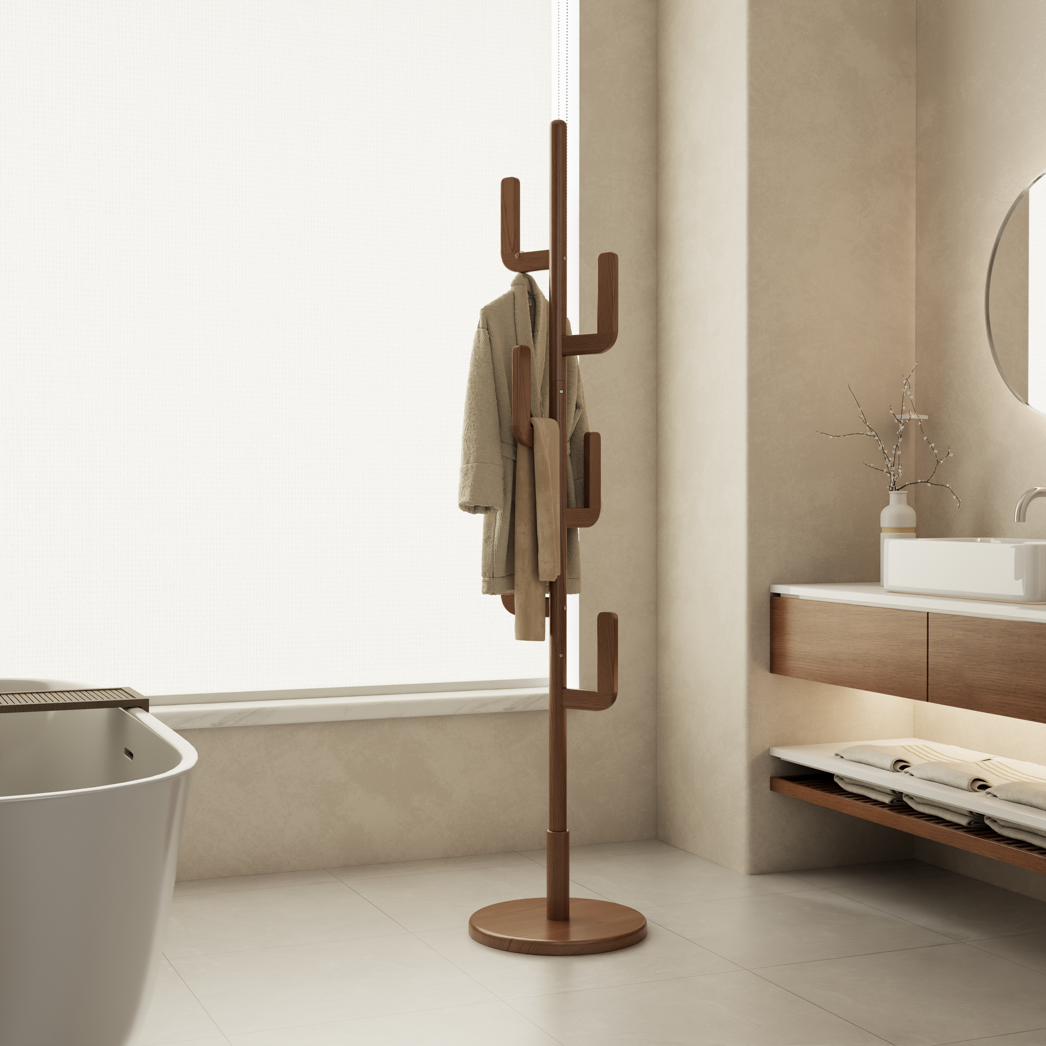 Cactus Coat Rack Stand