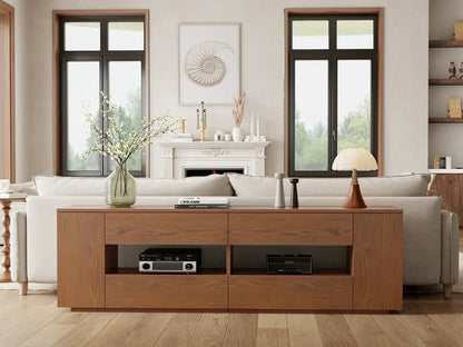 TV Stand for 45–70 Inch TVs – Media Console with Storage - iKaslandi