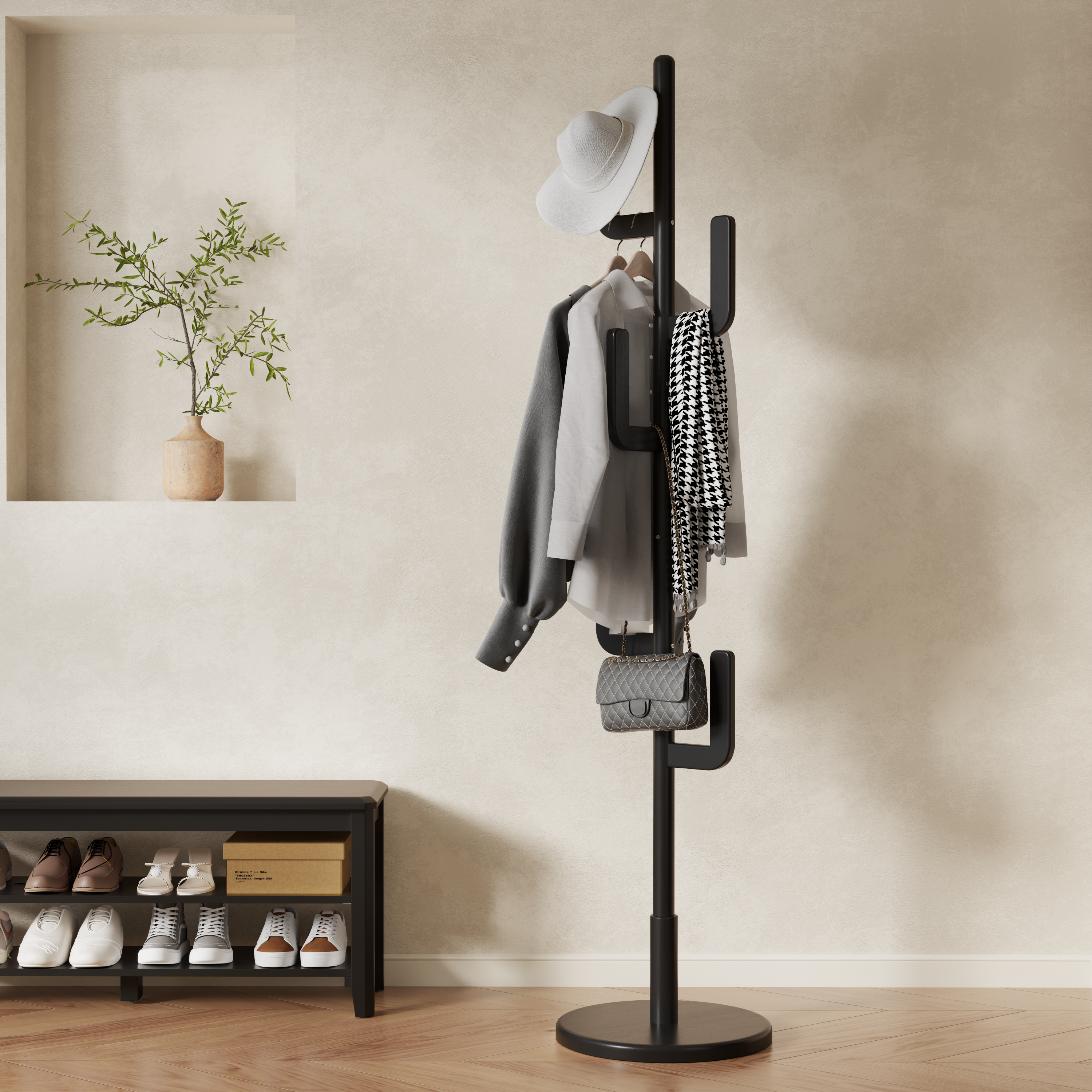 Cactus Coat Rack Stand