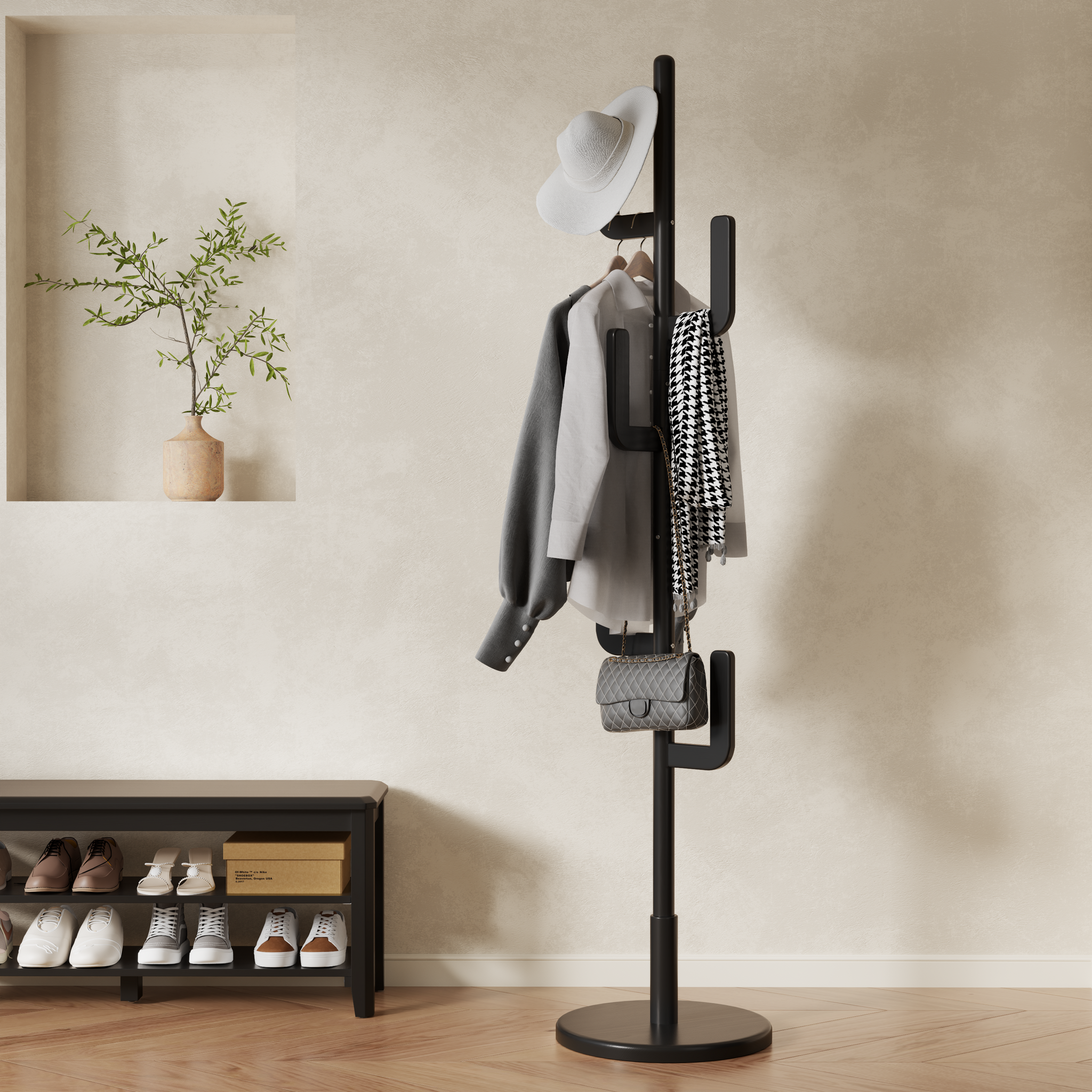 Cactus Coat Rack Stand