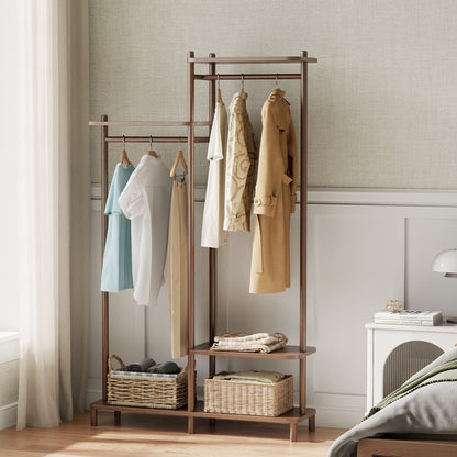 Solid Wood Clothes Rack
