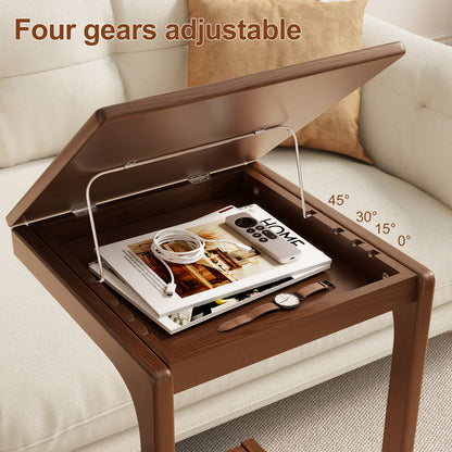 C-shaped sofa table