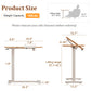 Adjustable Height Laptop Desk for Bed & Sofa – Solid Wood Tilting Top - iKaslandi