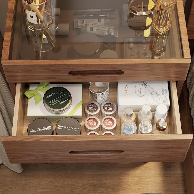 Vanity Desk with Mirror & Lights - iKaslandi