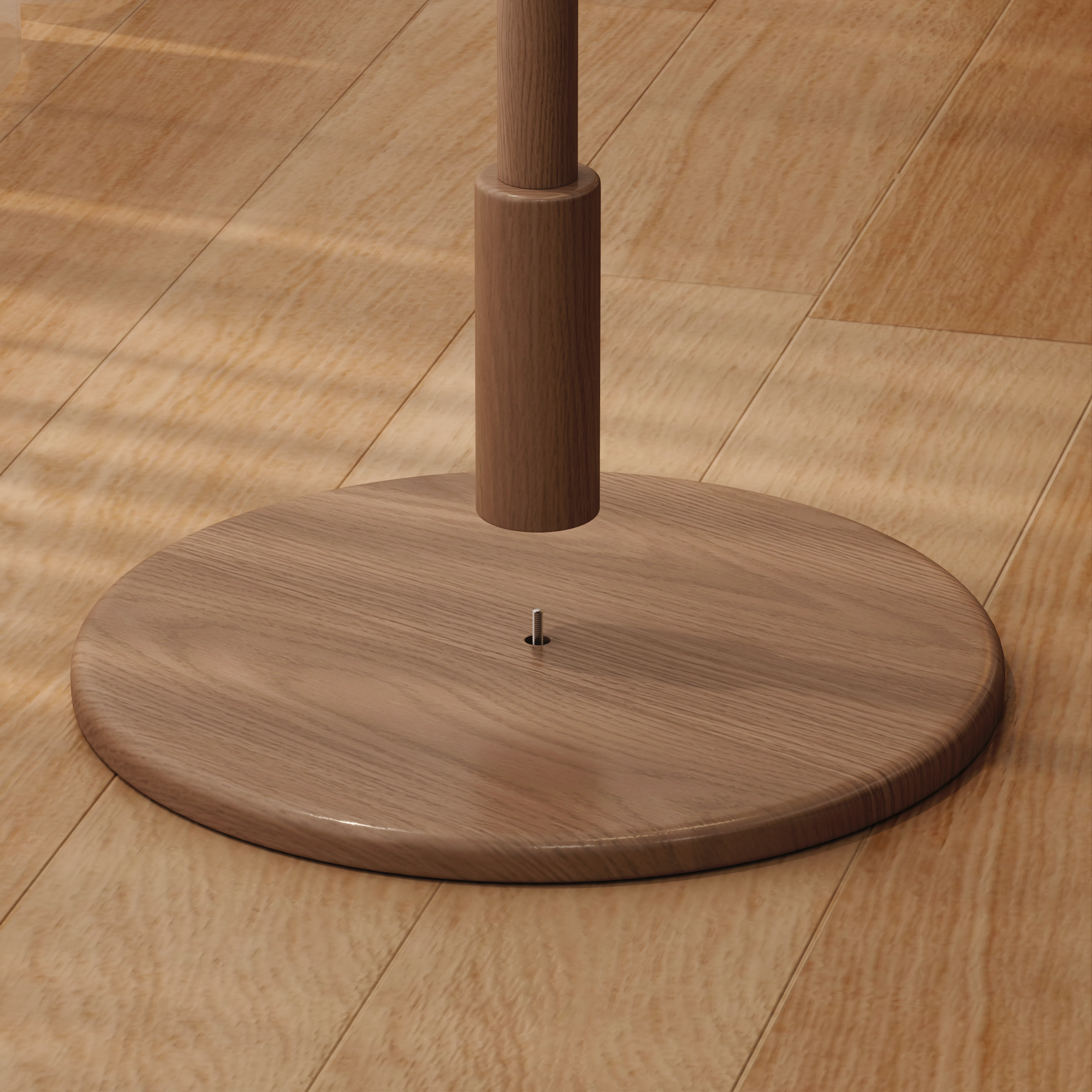 Solid Wood Freestanding Coat Rack with 12 Hooks