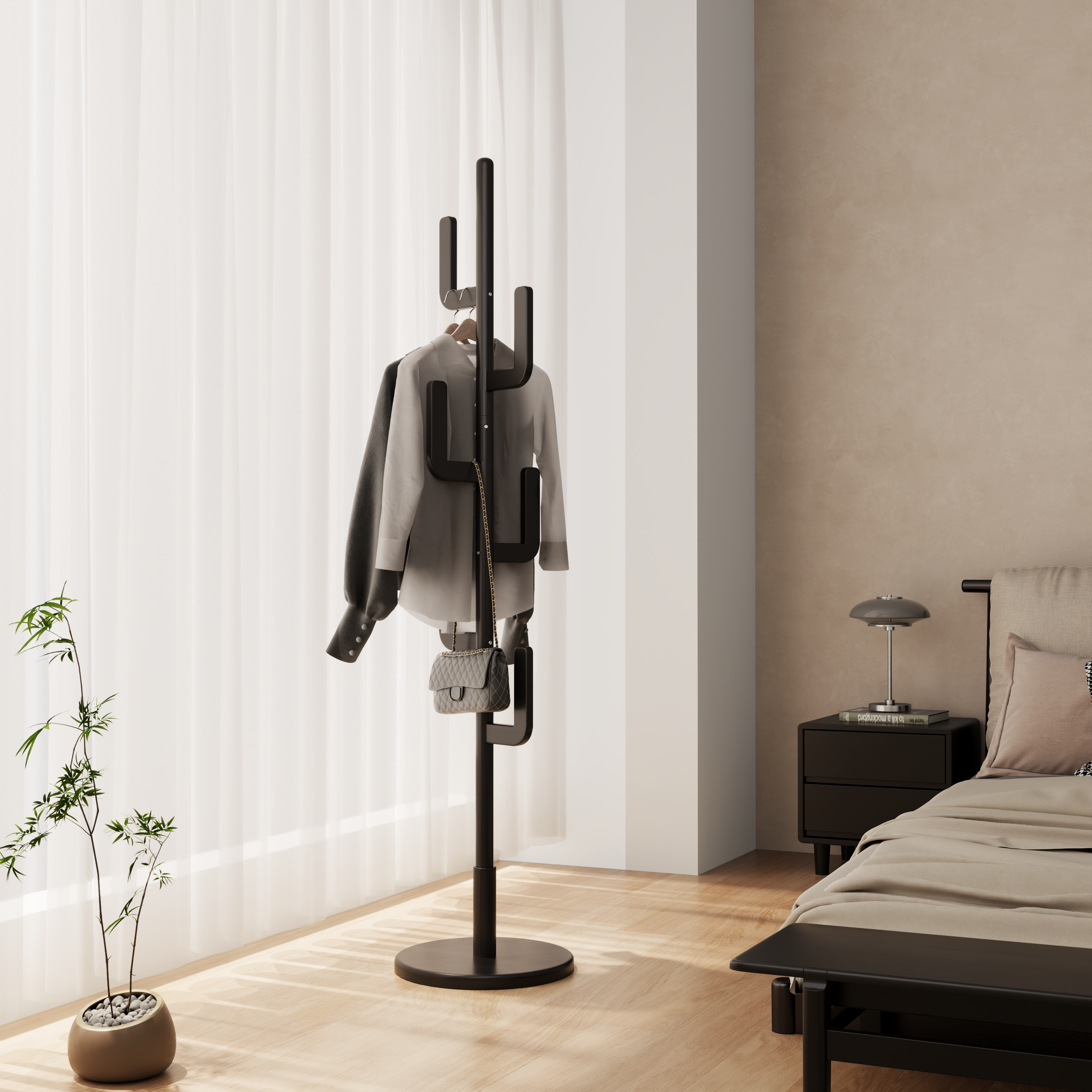 Cactus Coat Rack Stand
