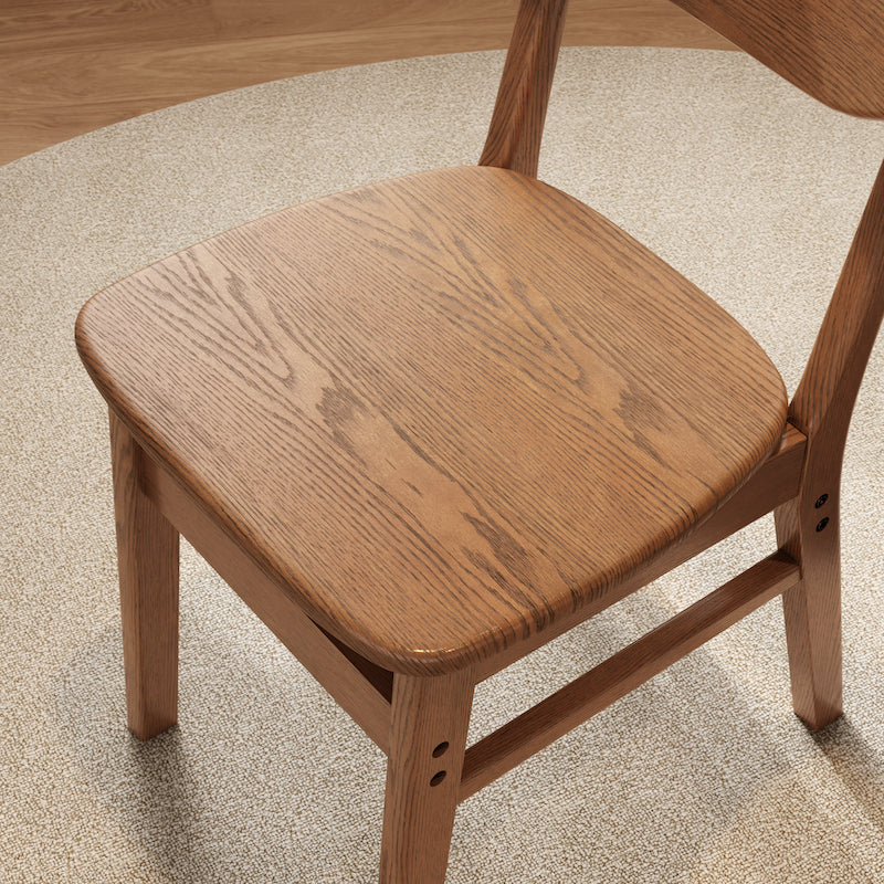 Solid Wood Dining Chair - 330 lbs Rated, Easy-Clean for Dining & Home Office
