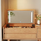 Solid Wood Makeup Vanity with Mirror & Lights (3 - 4 Drawers) - Kaslandi Furniture