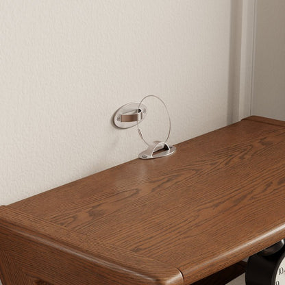 Solid Wood Z-Leg Nightstand with Drawer & Open Shelf - iKaslandi