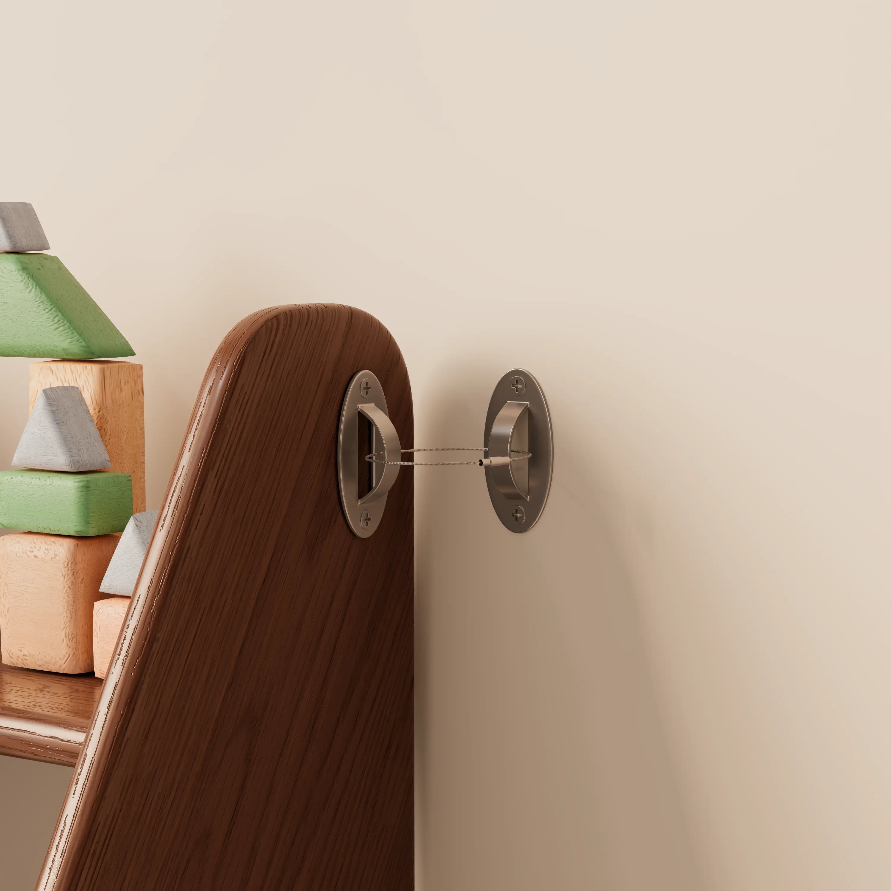 Solid Wood Kids Bookshelf – Face - Out Display & Anti - Tip Anchor - iKaslandi