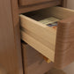 Modern Nightstand Set of 2 - Narrow Bedside Tables with Drawer - iKaslandi