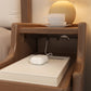 Modern Nightstand Set of 2 - Narrow Bedside Tables with Drawer - iKaslandi