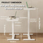 Adjustable Solid Wood Overbed Table - Kaslandi Furniture