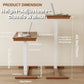 Adjustable Solid Wood Overbed Table - Kaslandi Furniture