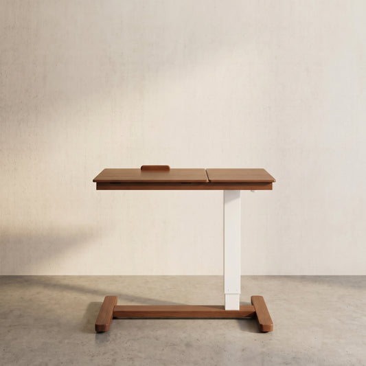 Adjustable Solid Wood Overbed Table - iKaslandi