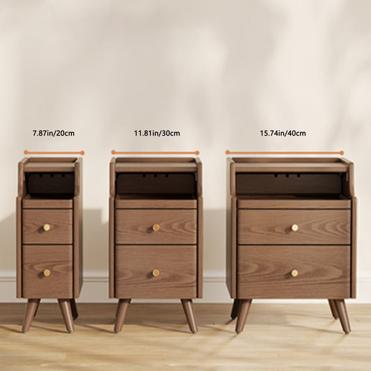 Solid wood classic minimalist nightstand