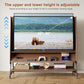 Rolling TV Stand for 40 - 65 Inch TV with Wheels | Wooden Mobile TV Cart - Kaslandi Furniture