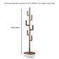 Solid Wood Cactus Coat Rack Stand – Modern Freestanding Coat Tree - Kaslandi Furniture