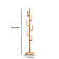 Solid Wood Cactus Coat Rack Stand – Modern Freestanding Coat Tree - Kaslandi Furniture