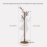 Solid Wood Freestanding Coat Rack with 12 Hooks