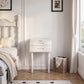 Small Solid Wood Vanity Desk with Flip-Top Lighted Mirror | 20"–24" W - iKaslandi