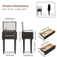 Vanity Desk with Mirror & Lights - Kaslandi Furniture