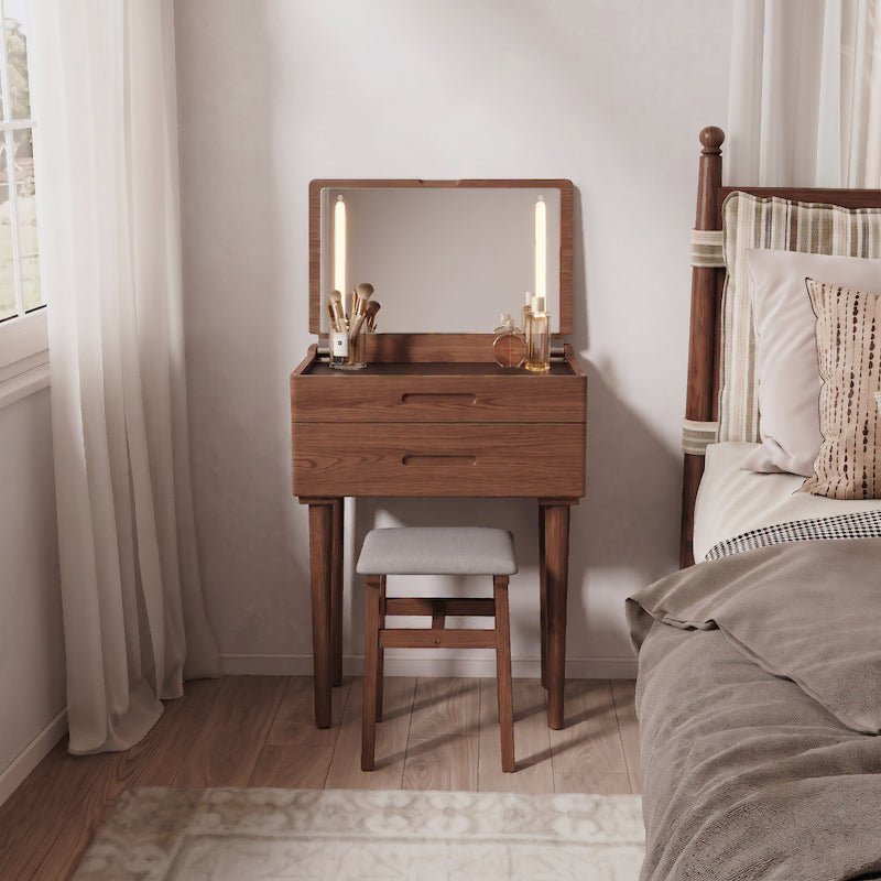 Vanity Desk with Mirror & Lights - iKaslandi
