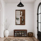 Full Length Wall Mirror with Shelf & Hooks - iKaslandi