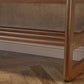 Solid Wood Storage Entryway Bench with Shoe Rack & Padded Seat - Kaslandi Furniture