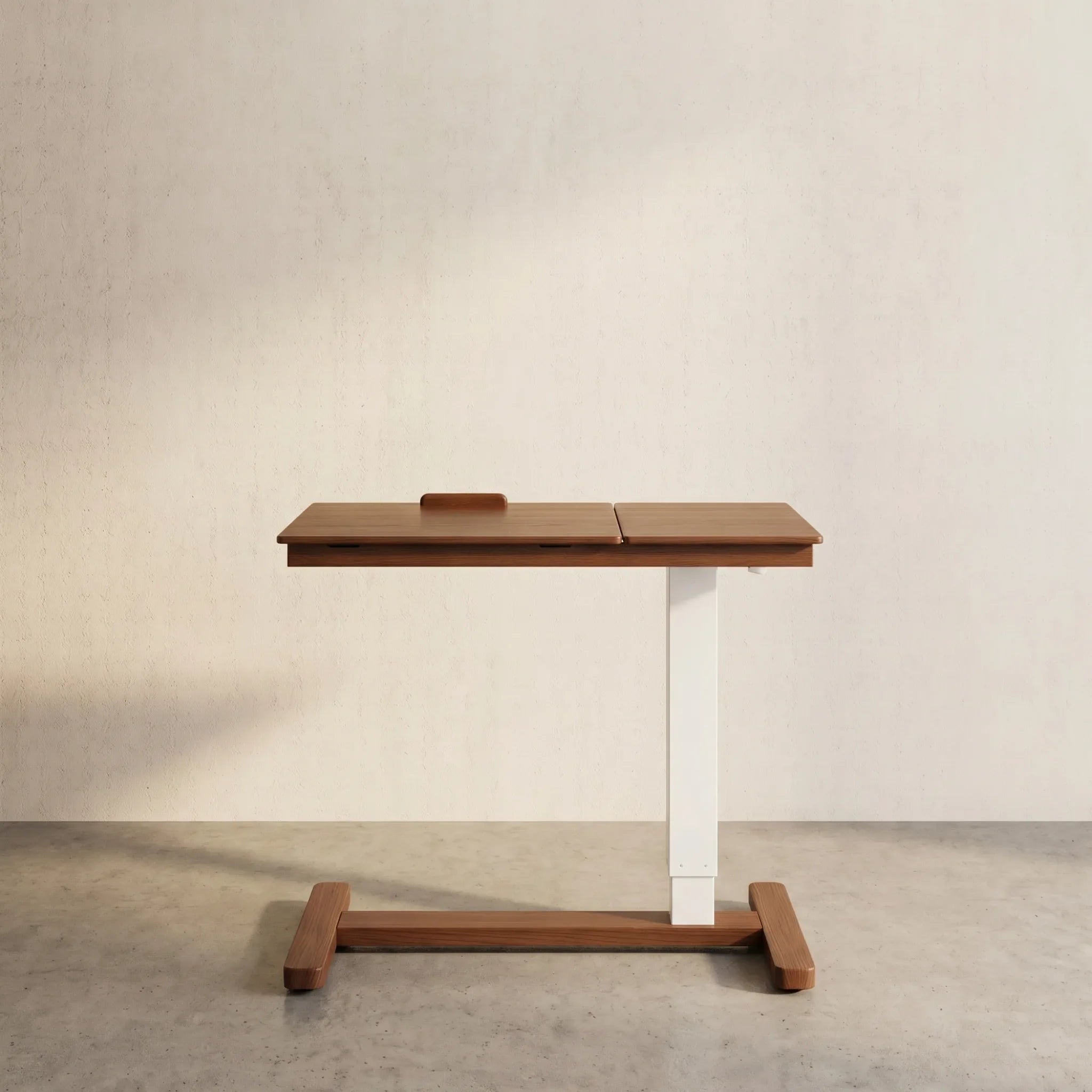 Adjustable Solid Wood Overbed Table - Kaslandi Furniture
